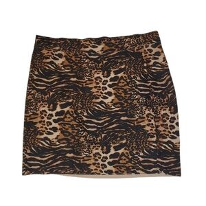 INC International Concepts animal print skirt